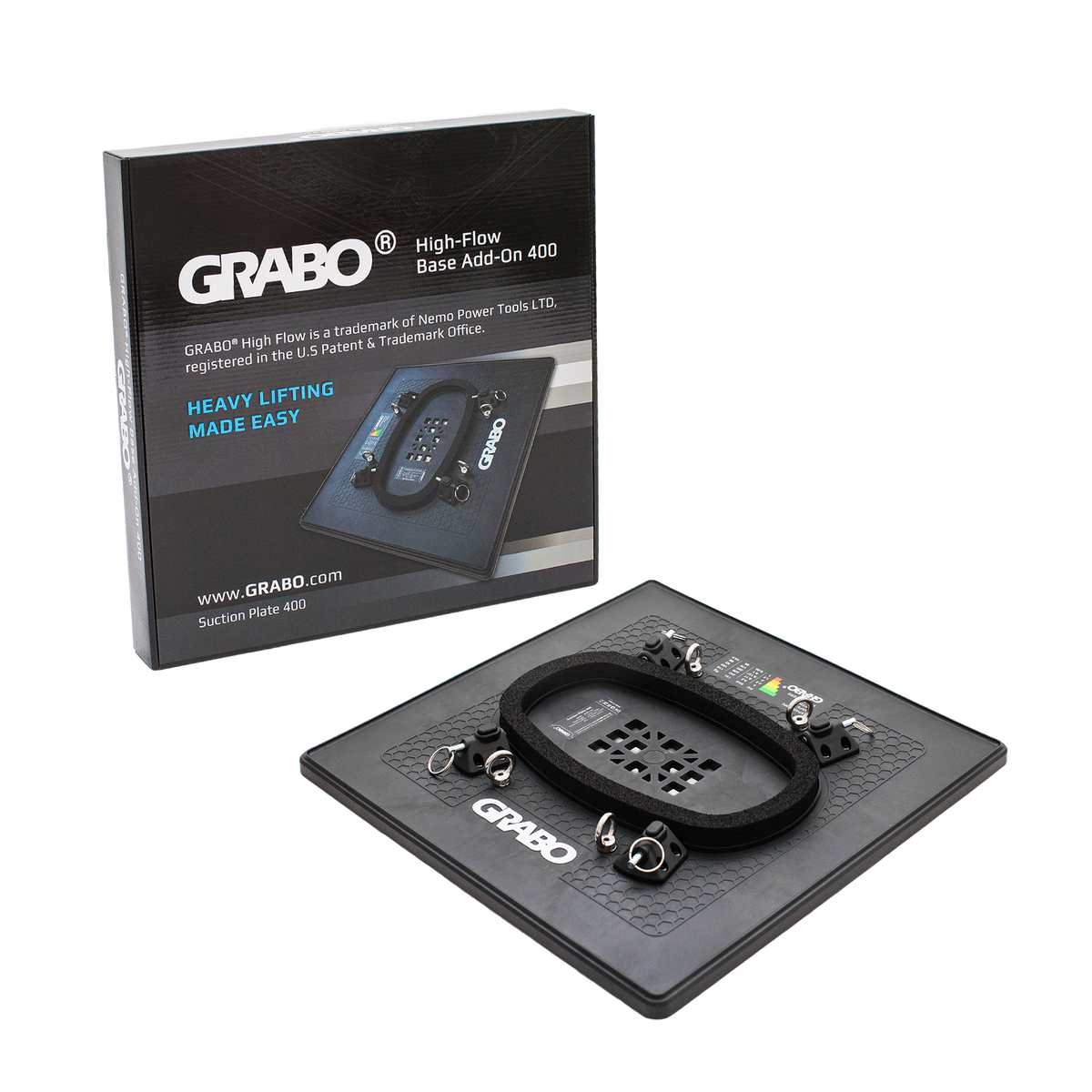 GRABO HighFlow Suction Plate 400 — Plate Only